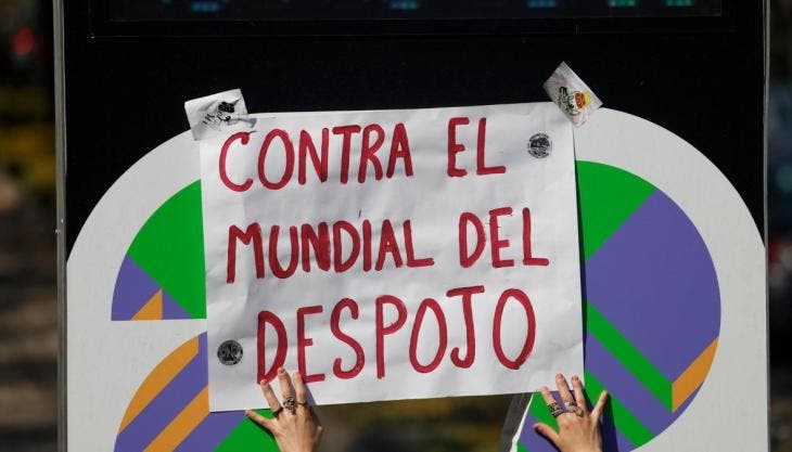 Las organizaciones reiteraron que mantendrán acciones informativas y de protesta para visibilizar el impacto social que, a su juicio, traerá el torneo internacional.