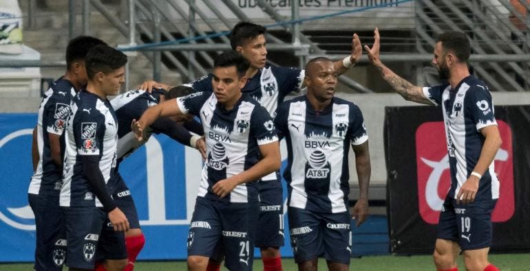 Rayados celebra el gol de Funes Mori en la victoria sobre América