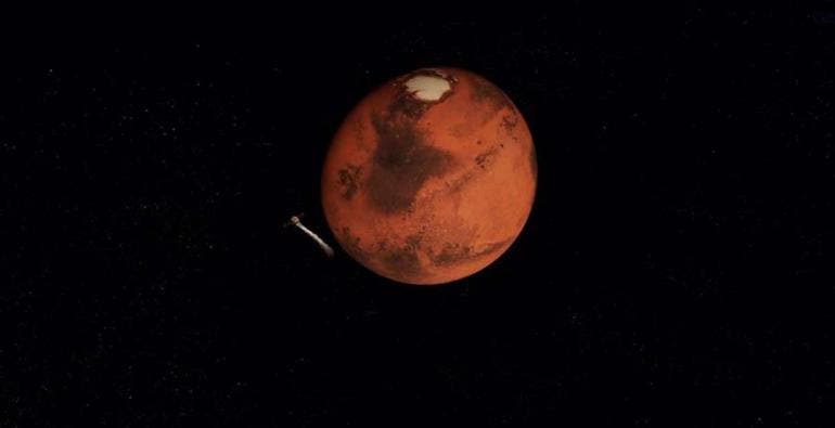 Sonda Hope en la órbita de Marte (EFE)