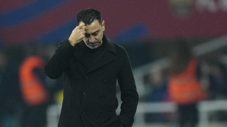 Xavi Hernández, técnico del Barcelona