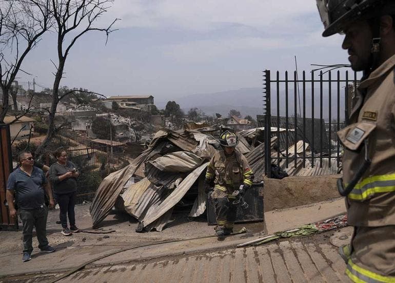 Incendios en Valparaíso, Chile (EFE)