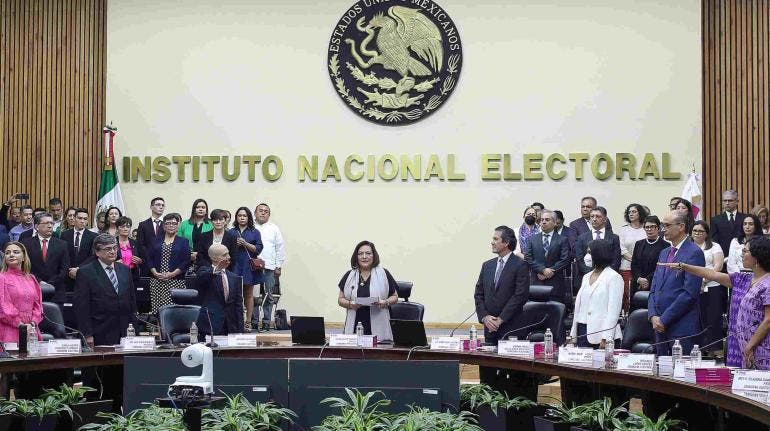 INE elecciones seguridad Guadalupe Taddei