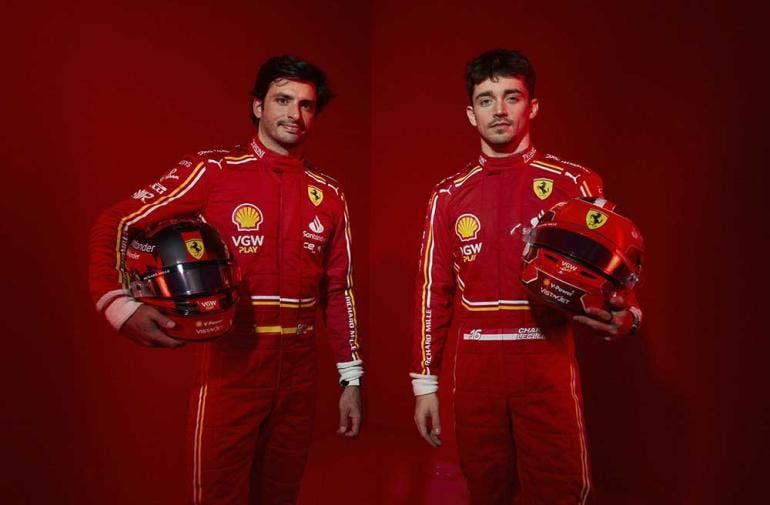 Charles Leclerc y Carlos Sainz, Ferrari