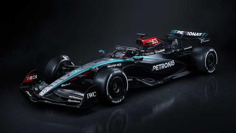 El W15, último monoplaza que pilotará Hamilton con Mercedes en F1 (EFE/ Escudería Mercedes)