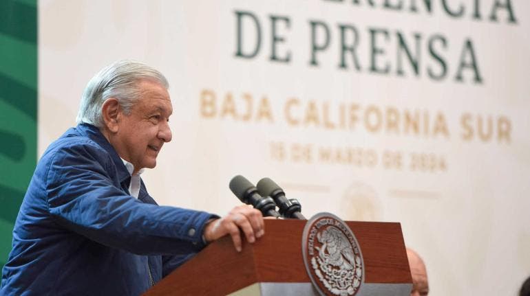 Andrés Manuel López Obrador en La Paz, BCS