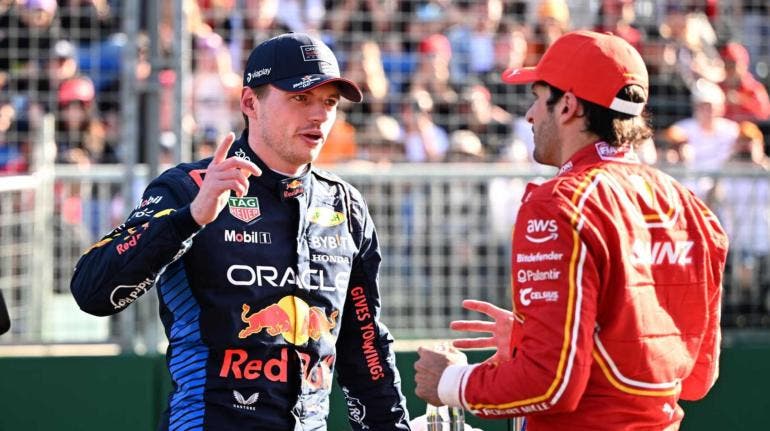 Max Verstappen y Carlos Sainz