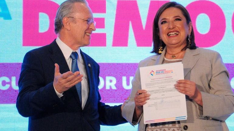 Xóchitl Gálvez Ruiz con Coparmex
