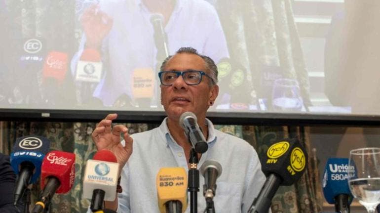 México no ha notificado oficialmente a Ecuador sobre asilo del exvicepresidente Glas