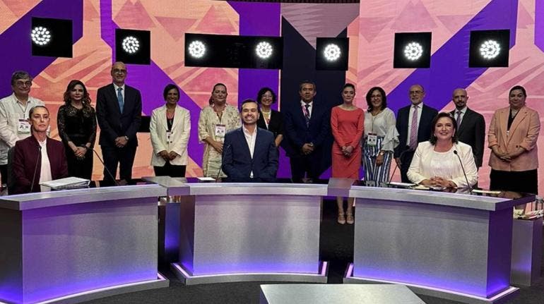 INE debate mujer fria Sheinbaum Xochitl Galvez