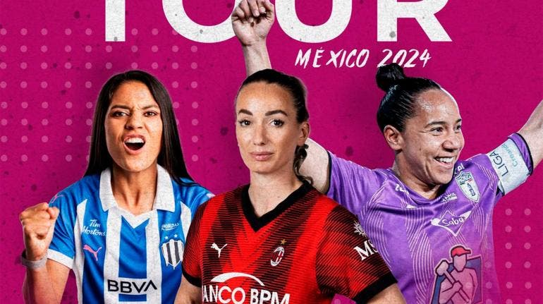 Milan femenil, Pachuca, Rayadas