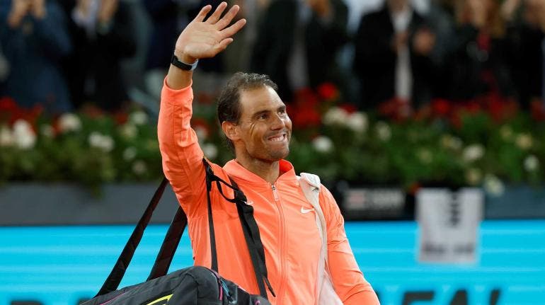 Rafael Nadal se despide de la Caja Mágica de Madrid