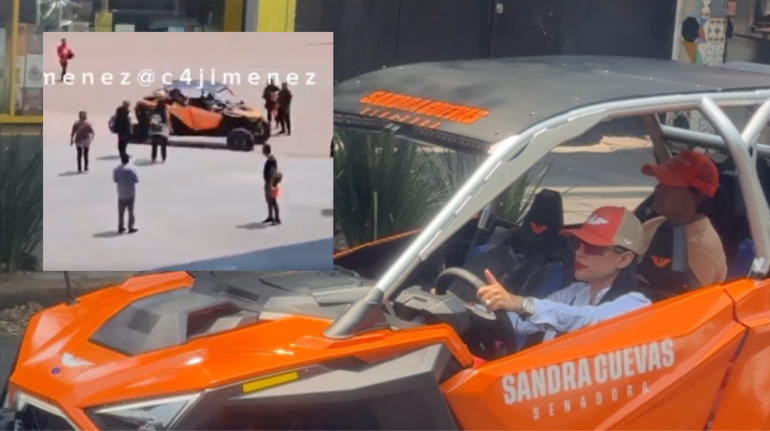Sandra Cuevas es criticada por usar explanada de Cuauhtémoc como pista de Racer