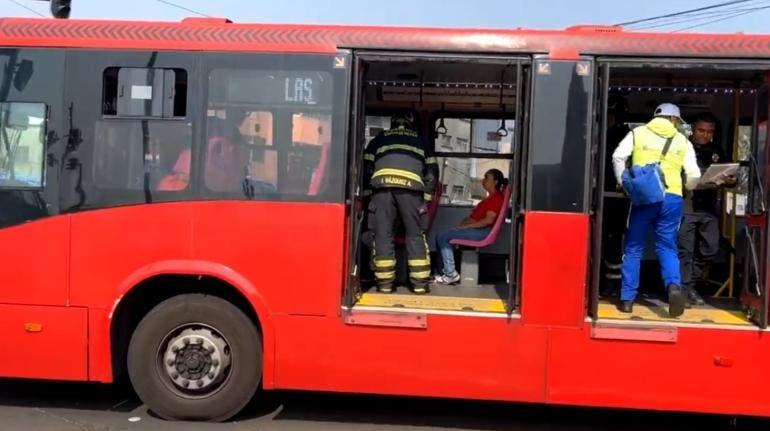 Metrobus Eduardo Molina Circuito siete heridos