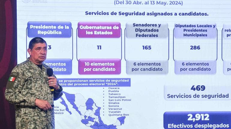 Sedena Luis Cresencio seguridad boletas