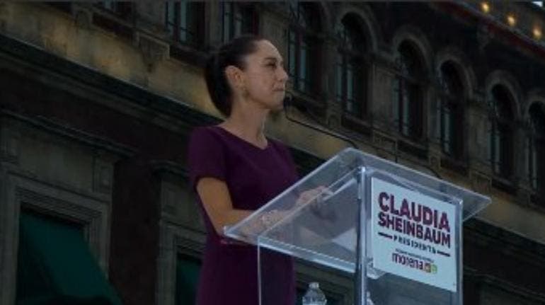 Zocalo Sheinbaum cierre campana