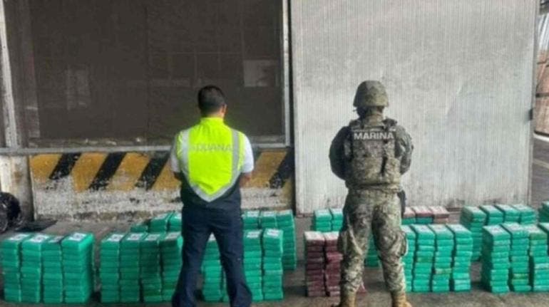 Asegura Semar media tonelada de cocaína en Lázaro Cárdenas, Michoacán 