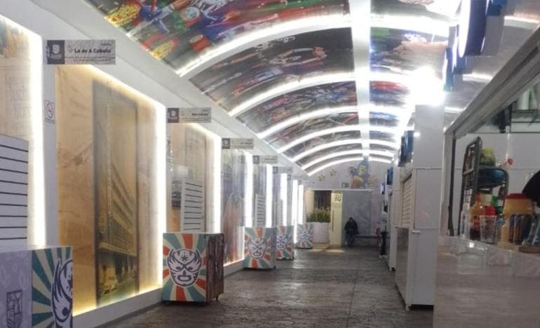 desmantelan tunel lucha libre Cuauhtemoc