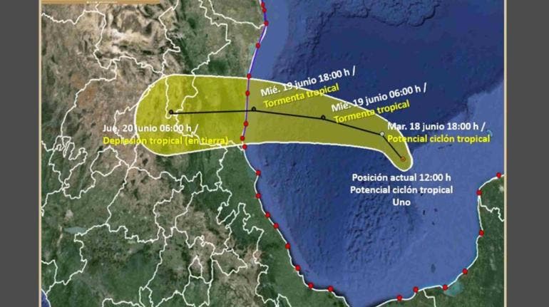Tamaulipas en alerta, tormenta tropical 'Alberto' impactará mañana, prevé el SMN 