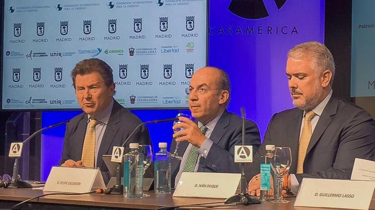 Felipe Calderón en el Foro del Atlántico