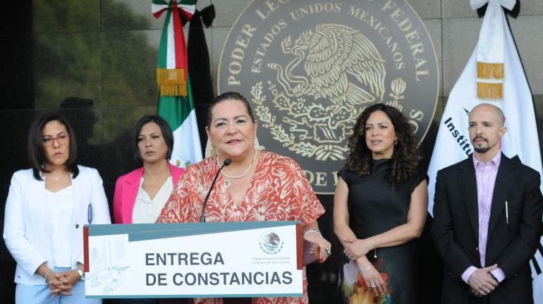 Guadalupe Taddei INE constancias diputados