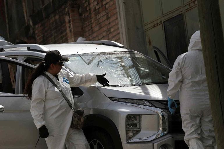 Hallan cuatro cadáveres en la plaza principal de Rioverde, San Luis Potosí