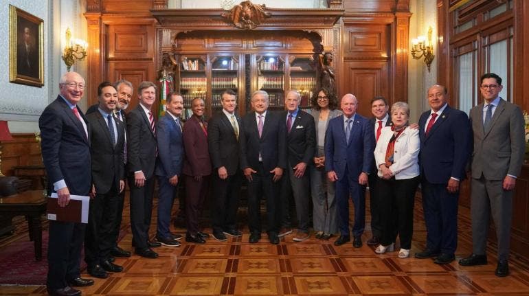 AMLO congresistas EU Palacio Nacional