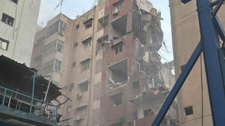 Ataque israelí contra un edificio en Beirut deja al menos un muerto y 68 heridos