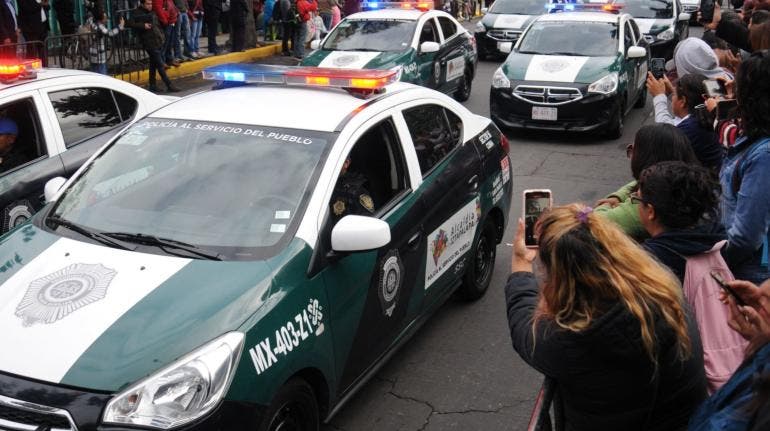 Despliegue de unidades en Deportivo Santa Cruz Meyehualco, Iztapalapa