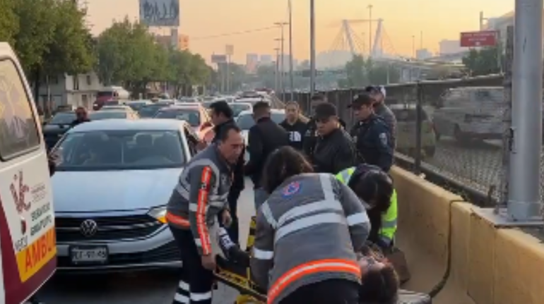 motociclista es arrollada