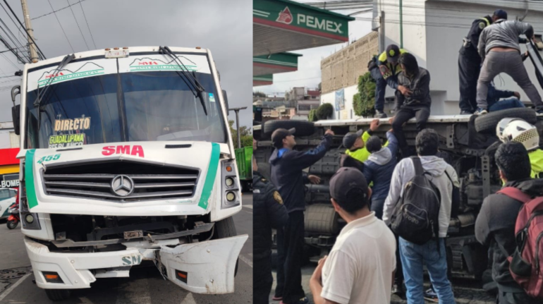 Choque en Iztapalapa