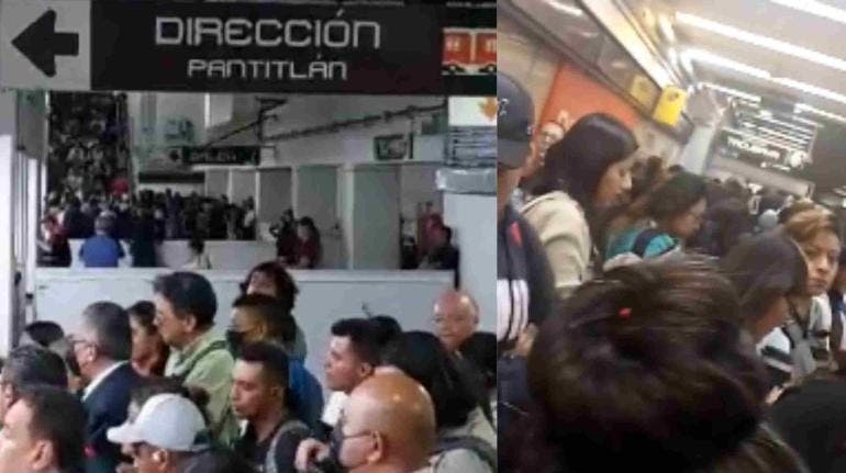 Caos en el metro