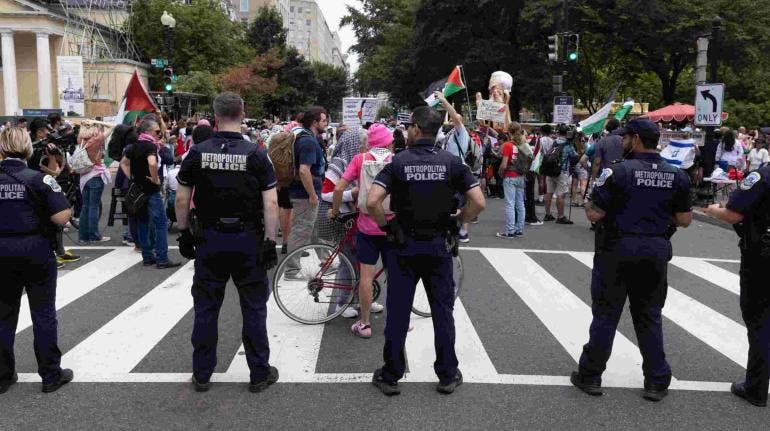 Fuertes medidas de seguridad ante la llegada de Netanyahu a su encuentro con Trump