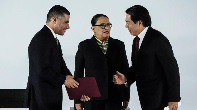 Garcia Harfuch Rosa Icela Mario Delgado