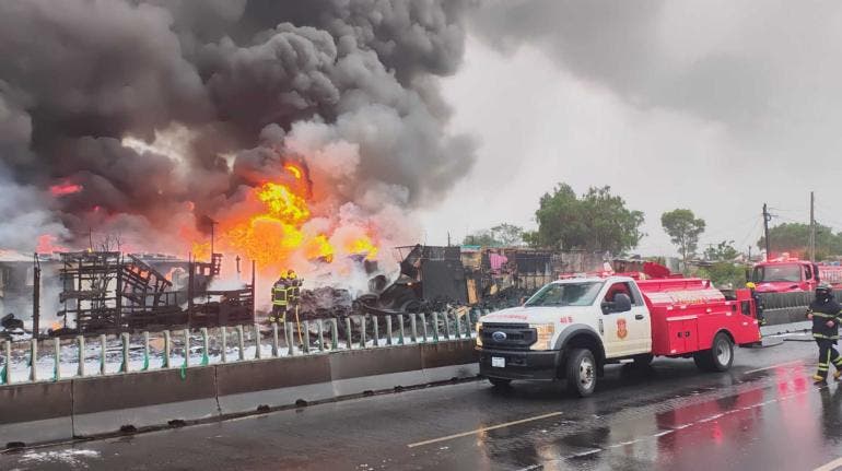 incendio GAM Cuchilla del Tesoro Nezahualcoyotl