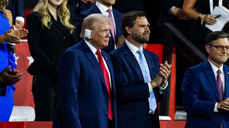 Trump Convencion Nacional Republicana oreja vendada