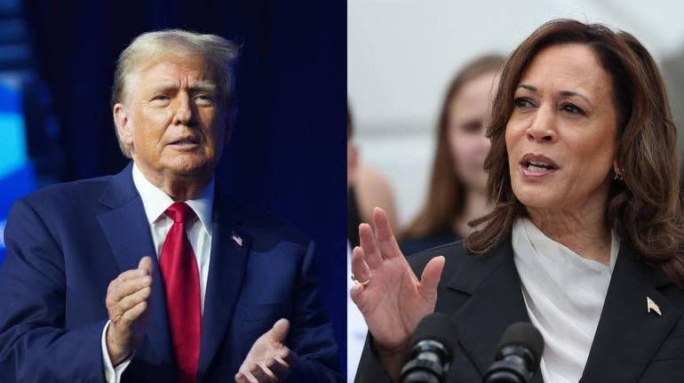 Trump Kamala Harris lunatica extrema izquierda