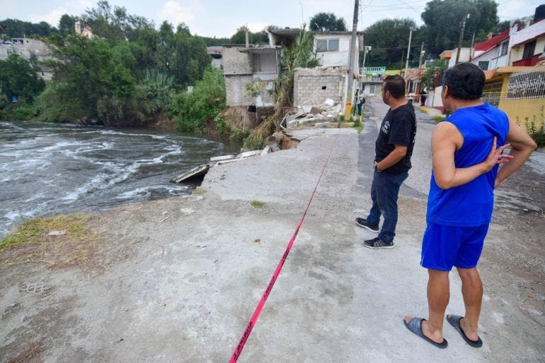 Incremento en el nivel del río Tula