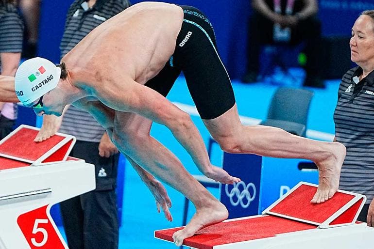 Gabriel Castaño logró la clasificación para las semifinales de los 50 libres (Mexsport)
