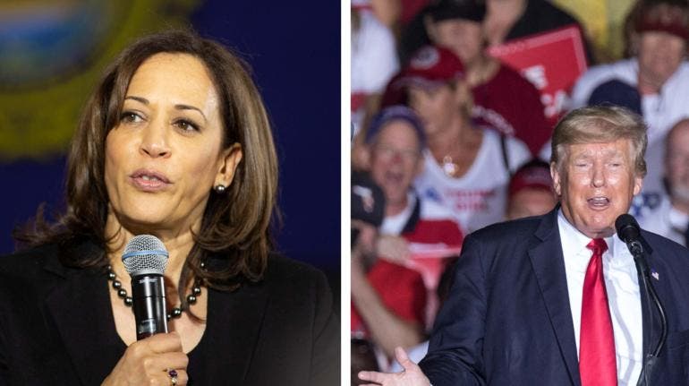aventaja encuestas Harris Trump