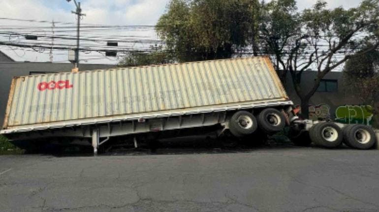 Camión en Azcapotzalco