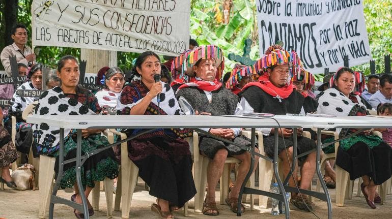Indígenas desplazados en Chiapas