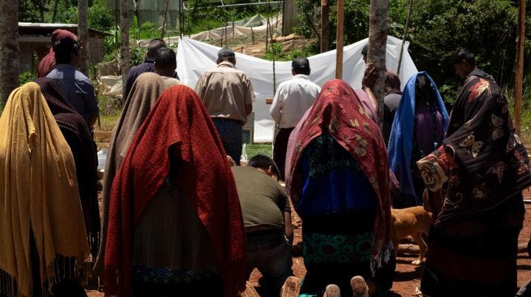 indigenas desplazados exigen paz Chiapas
