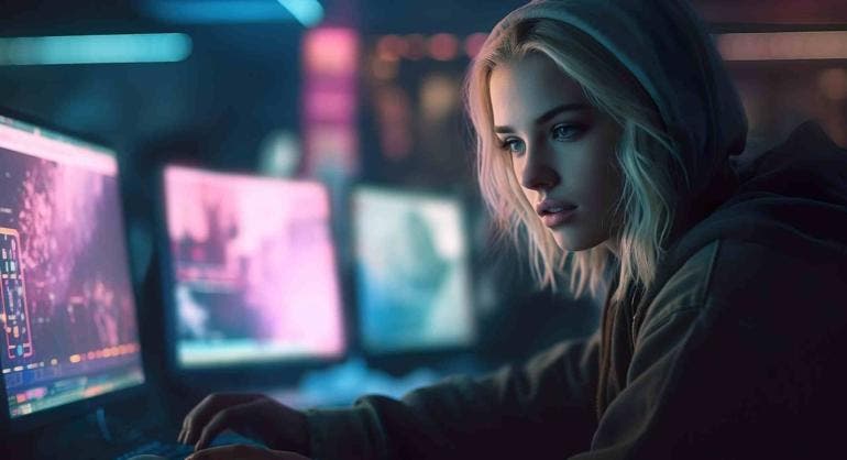 mujer gamer