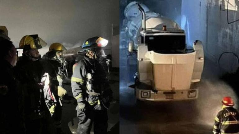 Fuga de gas LP en Tula provoca el cierre de carretera y evacuaciones