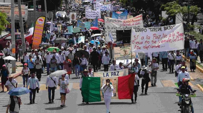 Miles de chiapanecos piden al Gobierno parar la violencia del narco