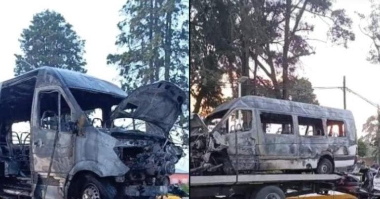 Choque en carretera México-Cuautla deja dos vehículos calcinados