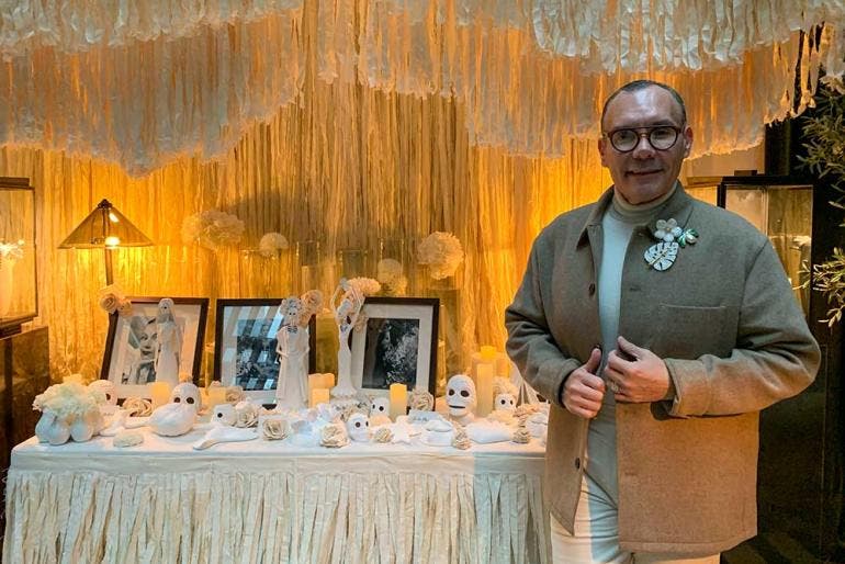 Un altar de muertos en Madrid homenajea a las artistas mexicanas Dolores del Río, María Félix (La Doña), Frida Khalo y a la cantante española Lola Flores (Fotos EFE)