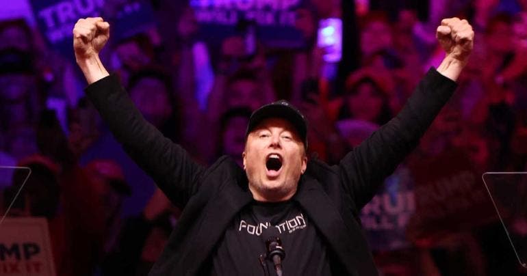 Elon Musk en campaña a favor de Donald Trump