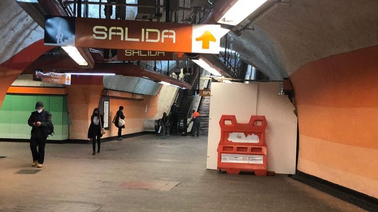escaleras electricas Metro Polanco