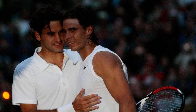 Federer se despide de Nadal